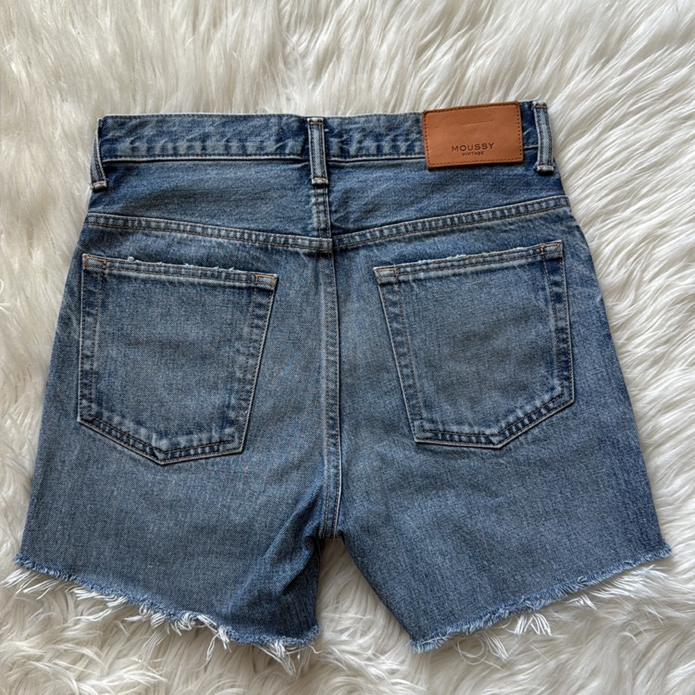 Moussy Vintage "HOWA" Blue Jean Shorts Size 26 - Picture 6 of 11